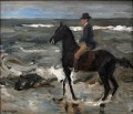 Rider sur la plage 1904 Max Liebermann impressionnisme allemand